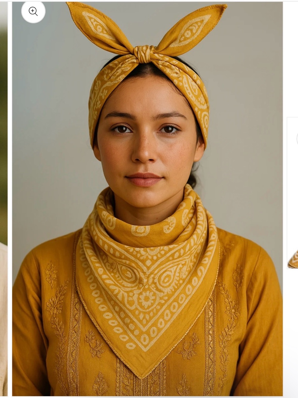 Echo Yellow/Orange Bandana For Men and Women, 25x25 inches